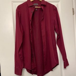 Calvin Klein red button shirt